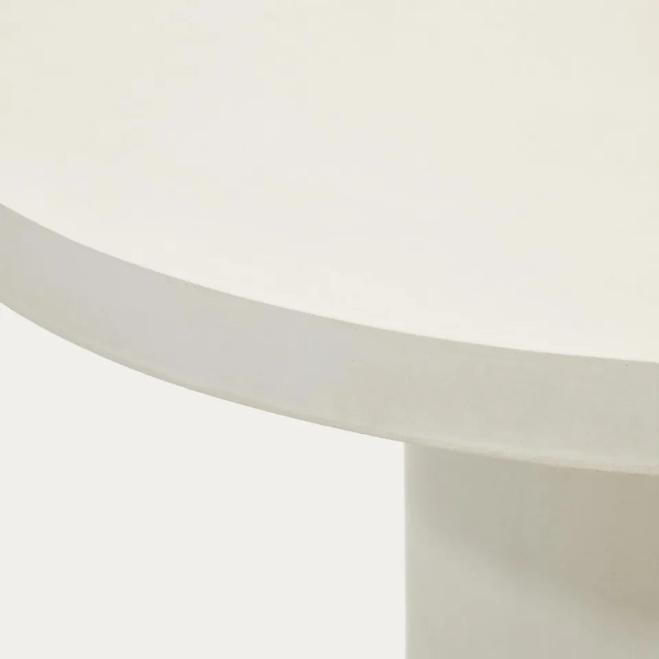 Kave Home Ronde Eettafel 'Aiguablava' Beton, 120cm, kleur Wit, foto 6