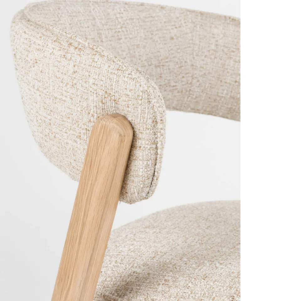 Zuiver Bright eetkamerstoelen set van 2 beige, foto 5