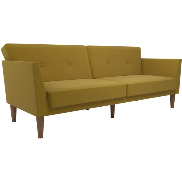 Notio Living Regal-Slaapbank - 3-zits - Mosterd Linnen