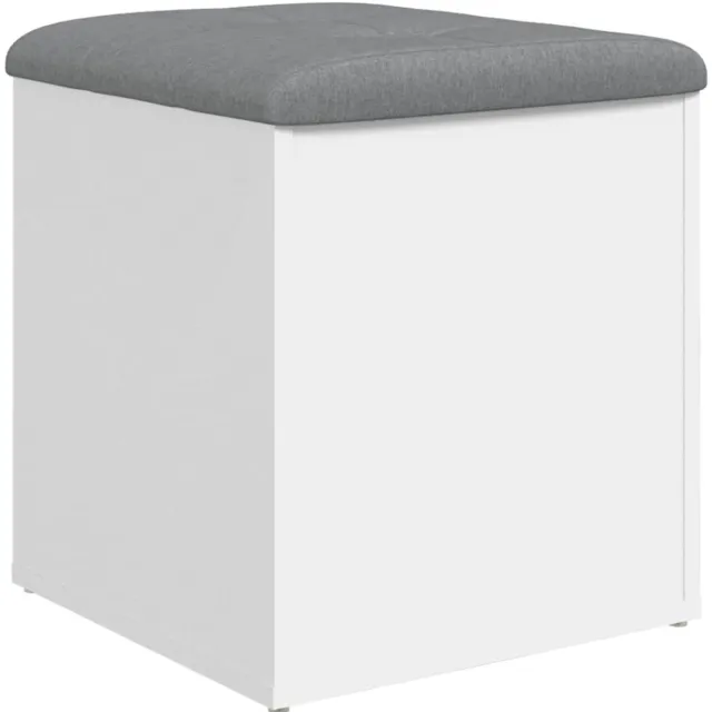vidaXL Opbergbank - Wit - 42x42x45 - cm - Bewerkt - Hout