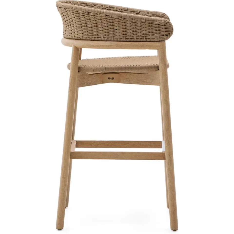 Kave Home Arinella outdoor barkruk acaciahout beige, foto 2