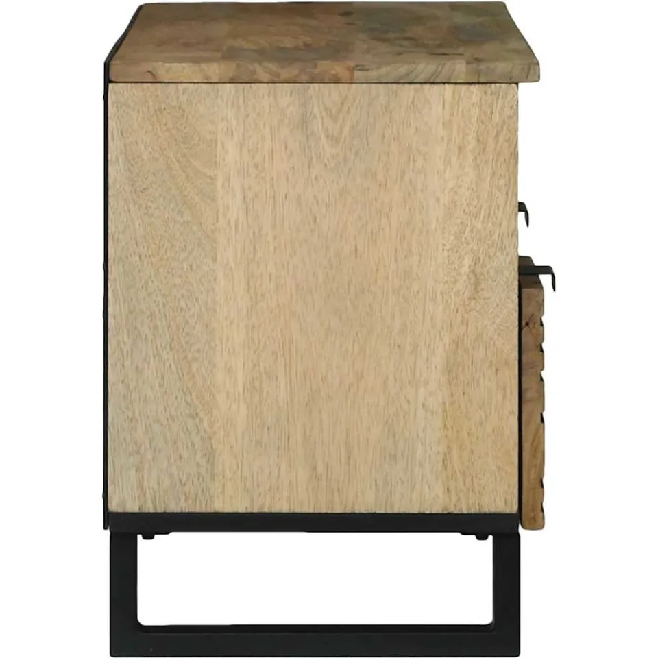 vidaXL TV Eenheden 100 x 33 x 46 cm Bruin Bewerkt hout, foto 4