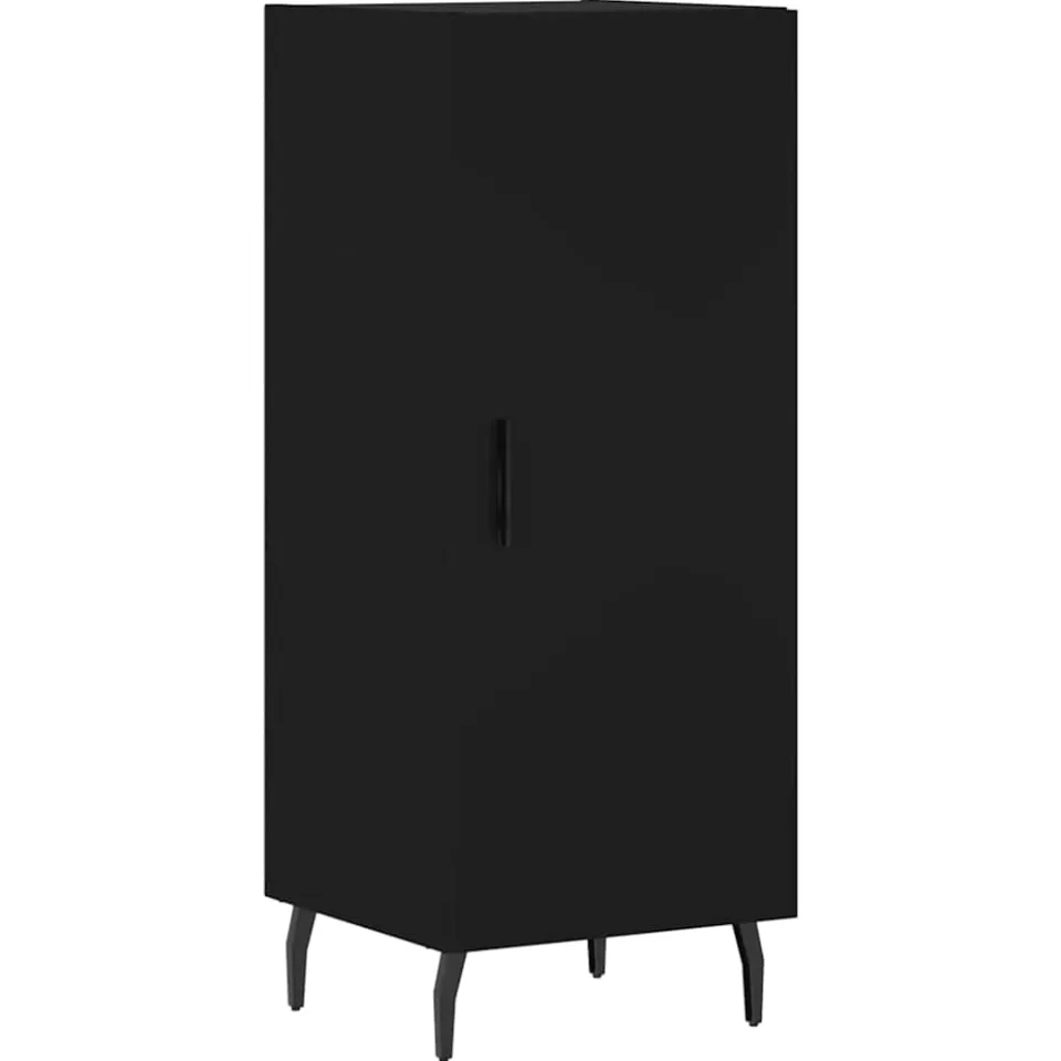 vidaXL Dressoir 34,5x34x90 cm bewerkt hout zwart, foto 3