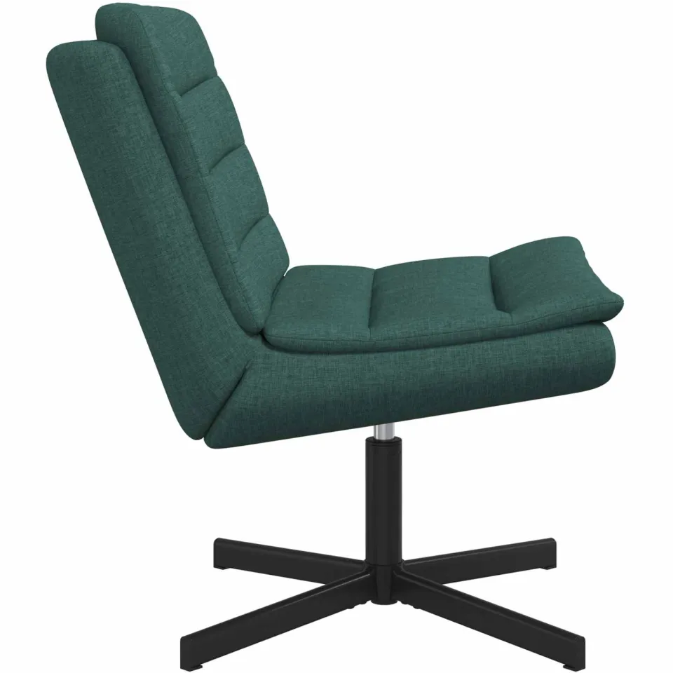 vidaXL Draaistoel Donkergroen 63 x 75 x 76 cm Stof groen, foto 3