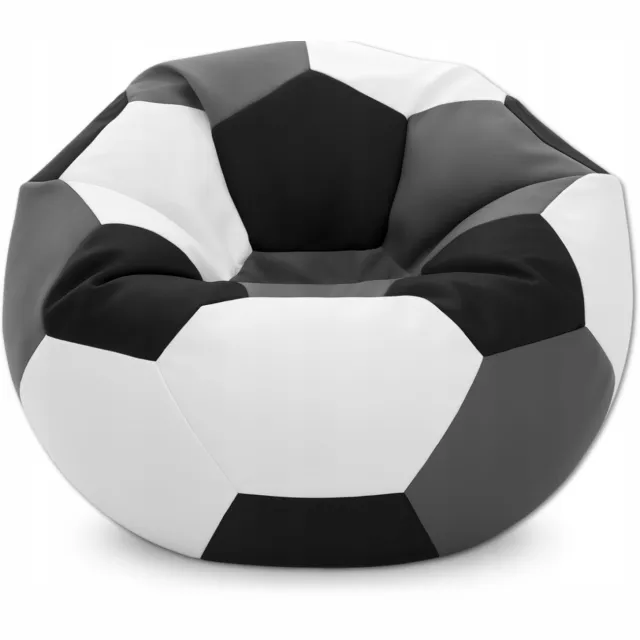 Cronen XXL Voetbal Puf 100cm - Eco Leer, Waterdicht & Kindvriendelijk Multicolor