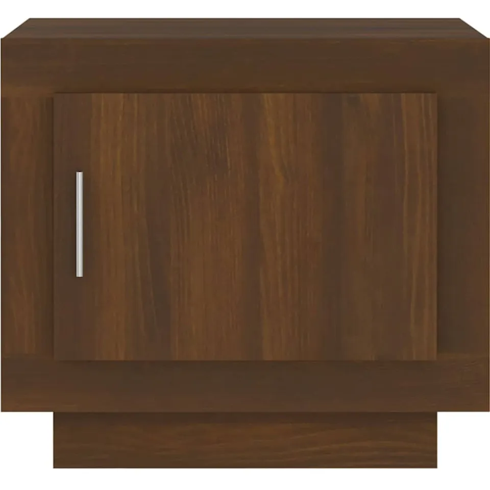 vidaXL Salontafel 51x50x45 cm bewerkt hout bruin eikenkleur, foto 4
