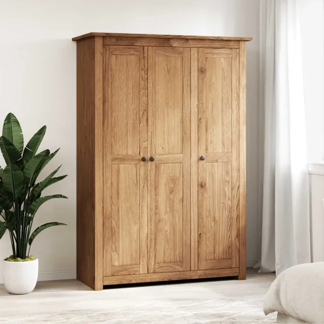 vidaXL Kledingkast 3 deuren Panama Range 118x50x171,5 cm grenenhout bruin, foto 2