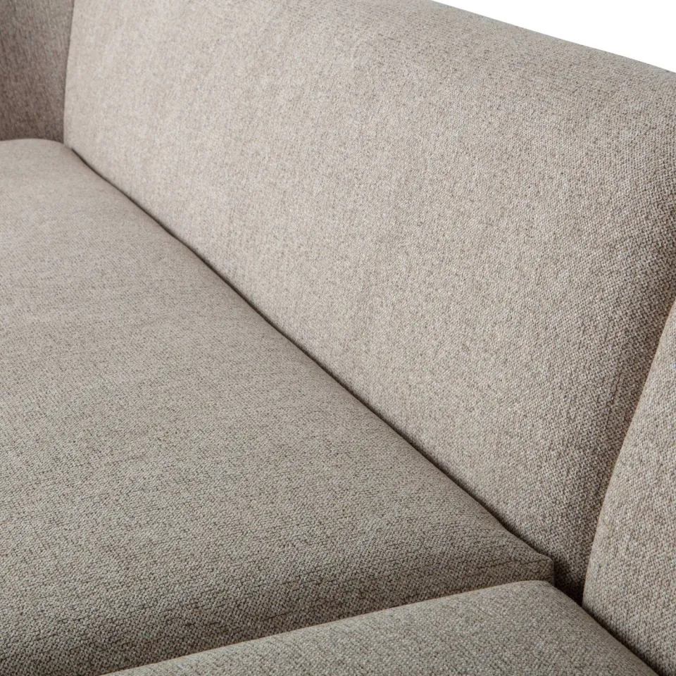 WOOOD Sloping Hoekbank Rechts - Polyester - Naturel - 77x225x87, foto 5