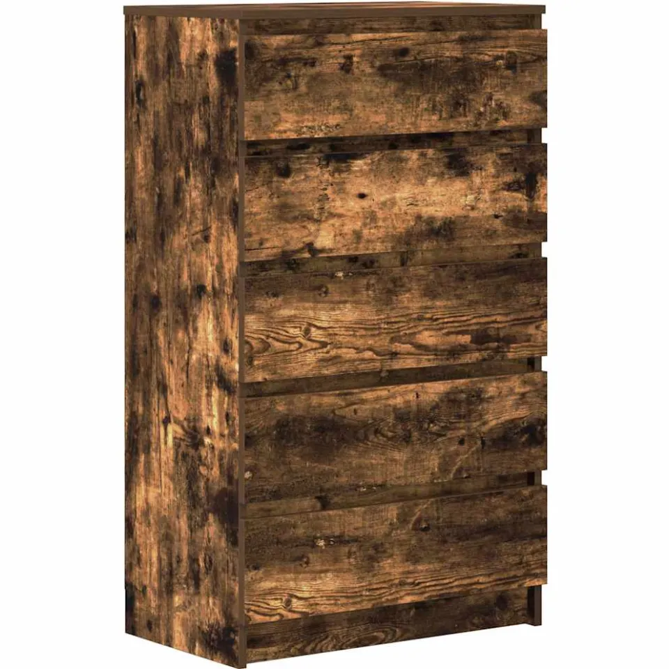 vidaXL Ladekast 60x36x103 cm bewerkt hout gerookt eikenkleurig, foto 3