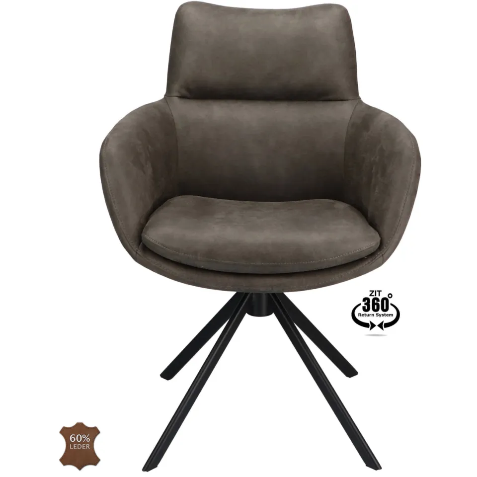 Wehkamp Home armstoel Sabi graphite