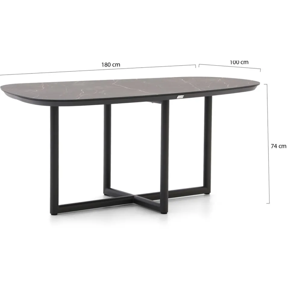 Tierra Outdoor Rivera 180cm dining tuinset 5-delig, foto 4