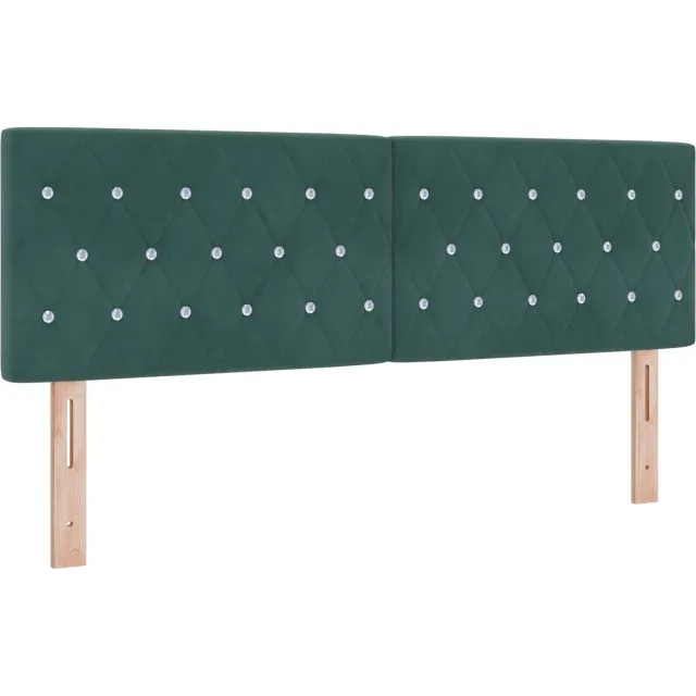 vidaXL Hoofdbord Donkergroen 160 cm Fluweel