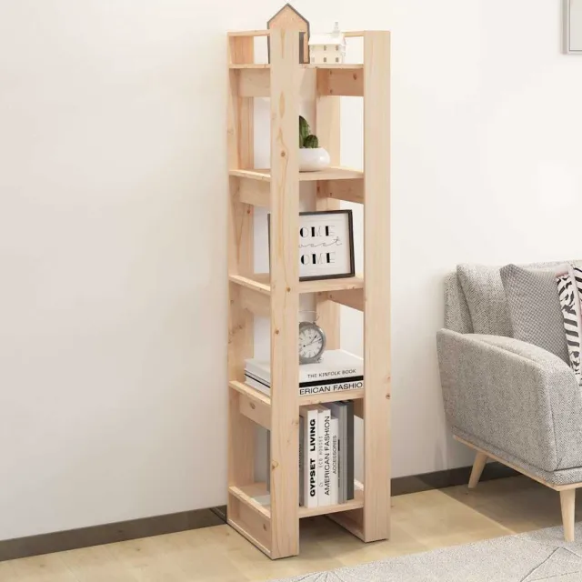 vidaXL Boekenkast/kamerscherm 41x35x160 cm massief grenenhout bruin, foto 2