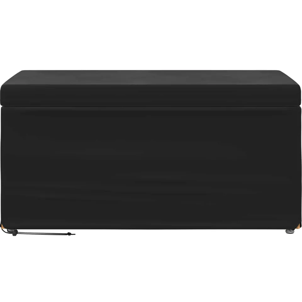 vidaXL Kruk Zwart 81 x 41 x 40 cm Velvet en Gefabriceerd Hout, foto 4