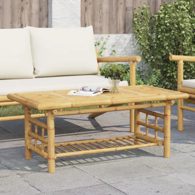 vidaXL Salontafel 110x55x45 cm bamboe Bruin