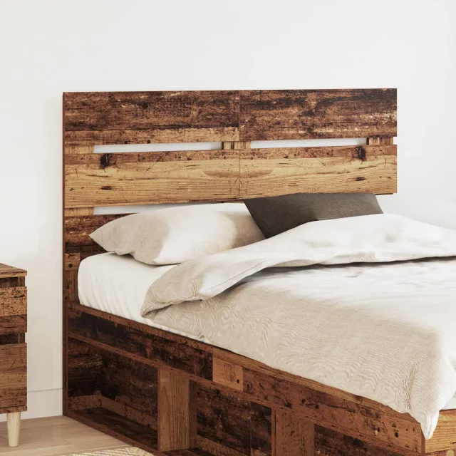 vidaXL Hoofdbord Oudhout Bewerkt hout Bruin