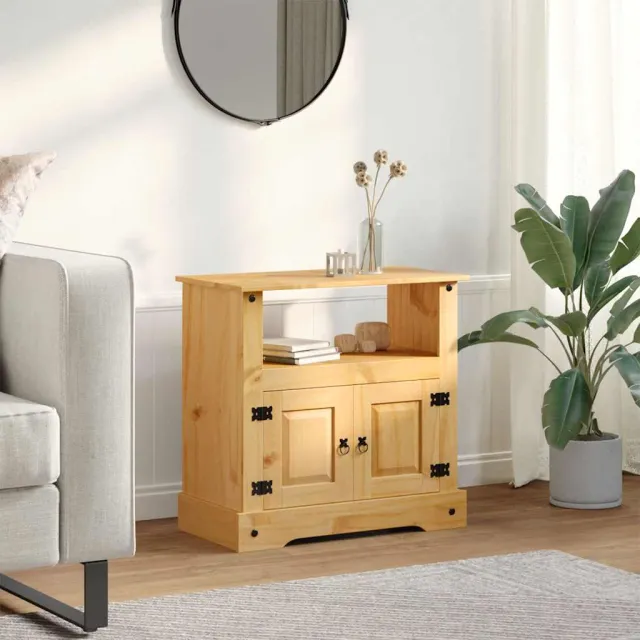vidaXL Tv-meubel Mexicaans grenenhout Corona-stijl 80x43x78 cm bruin, foto 2