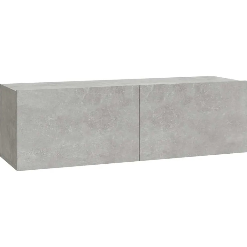 vidaXL Tv-wandmeubels 4 st 100x30x30 cm betongrijs