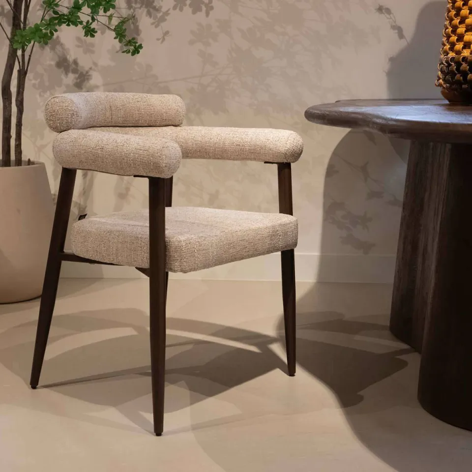 Giga Meubel Lidingö eetkamerstoel beige, foto 7