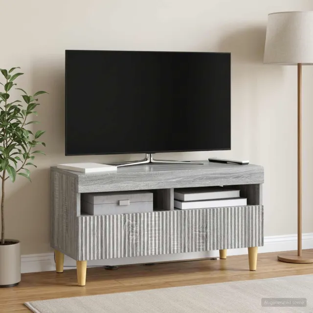 vidaXL LED tv-meubel ARNHEM 81 x 35 x 43 cm Grijs Sonoma Bewerkt hout