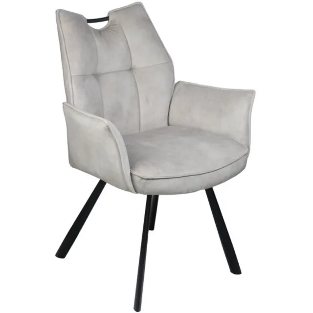 Meubelplaats Eetkamerstoel Felien met armleuning Adore - Beige - eetkamerstoelen set van 2
