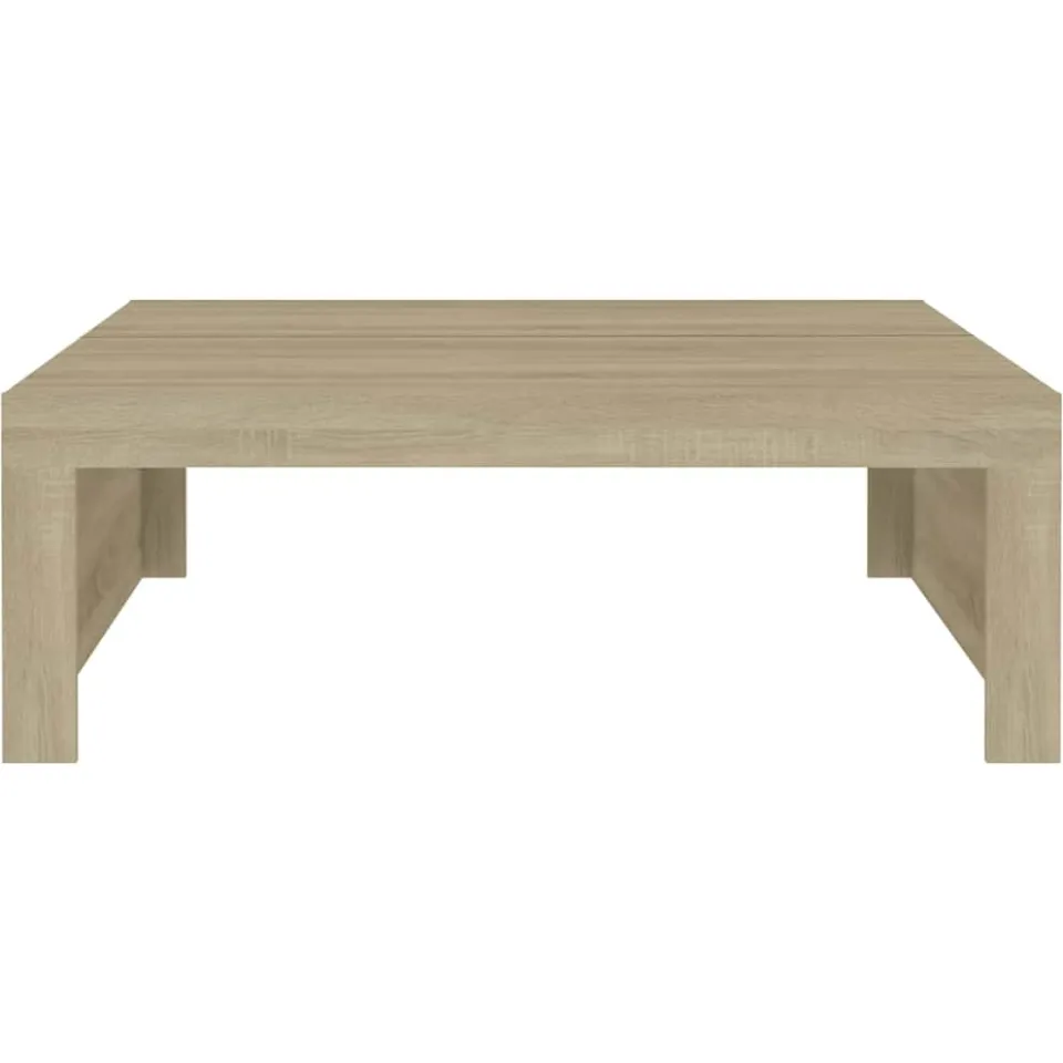 vidaXL Salontafel 100x100x35 cm bewerkt hout sonoma eikenkleurig Bruin