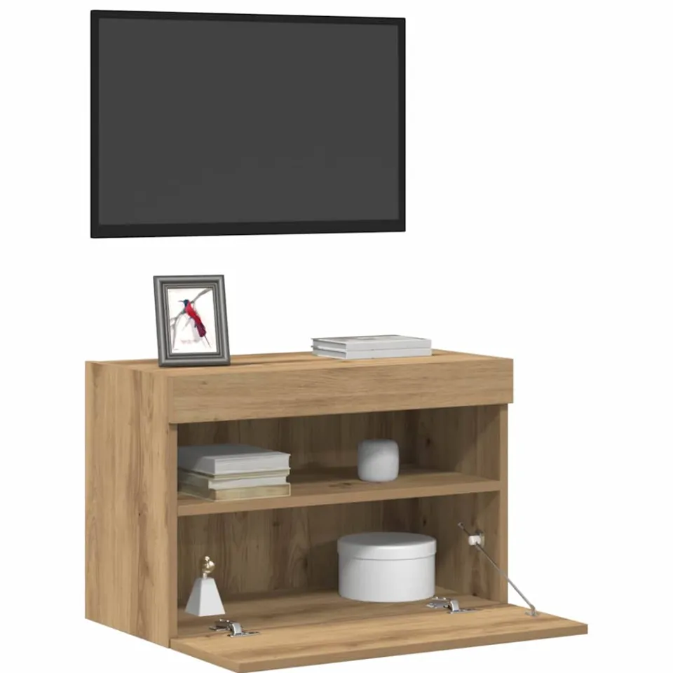 vidaXL TV Wandkast 60 x 30 x 40 cm artisanaal eikenkleurig Bruin