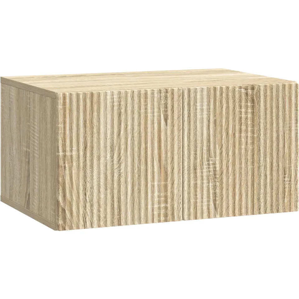 vidaXL Wandbeugel TV-kast 59,5 x 41 x 30 cm Sonoma Eiken Bewerkt hout, foto 3
