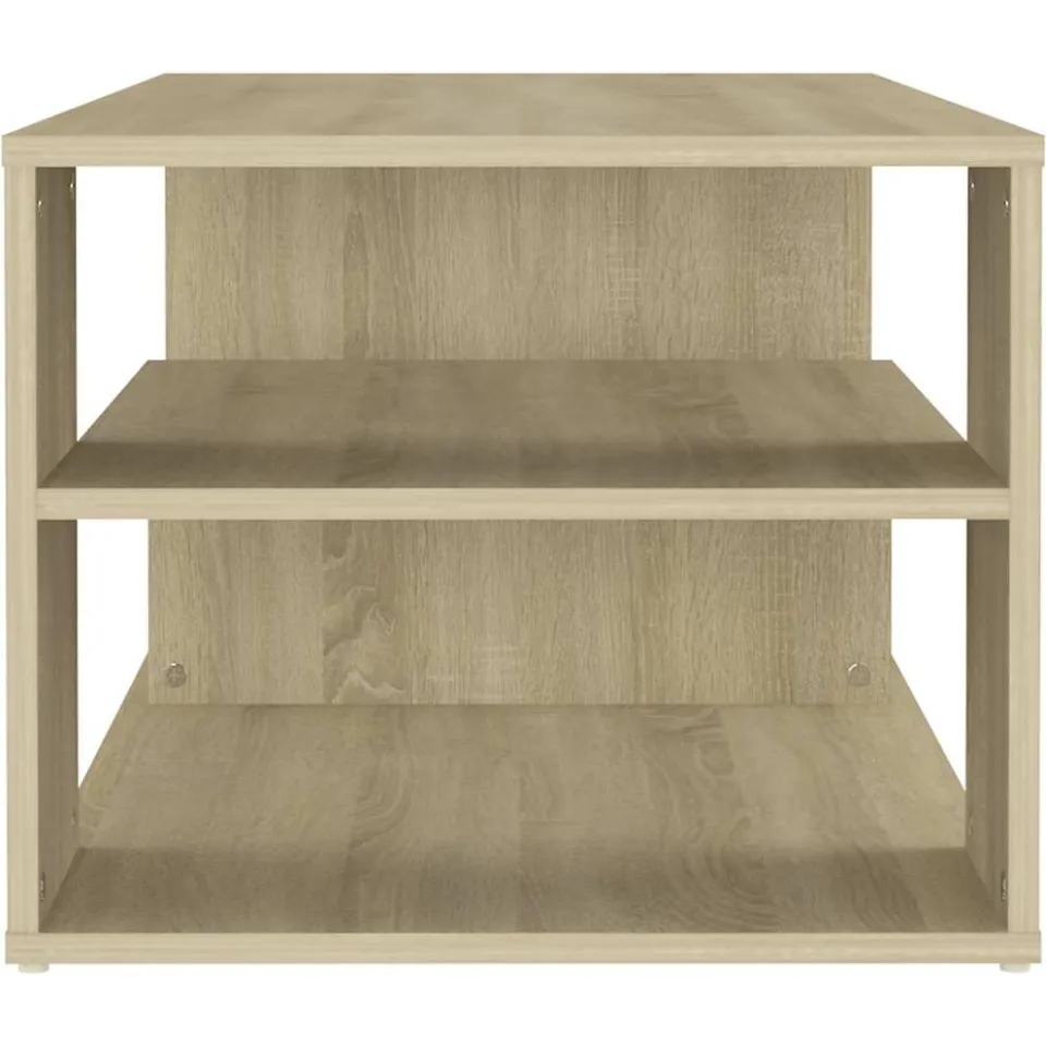 vidaXL Salontafel 100x50x40 cm bewerkt hout sonoma eikenkleurig, foto 4