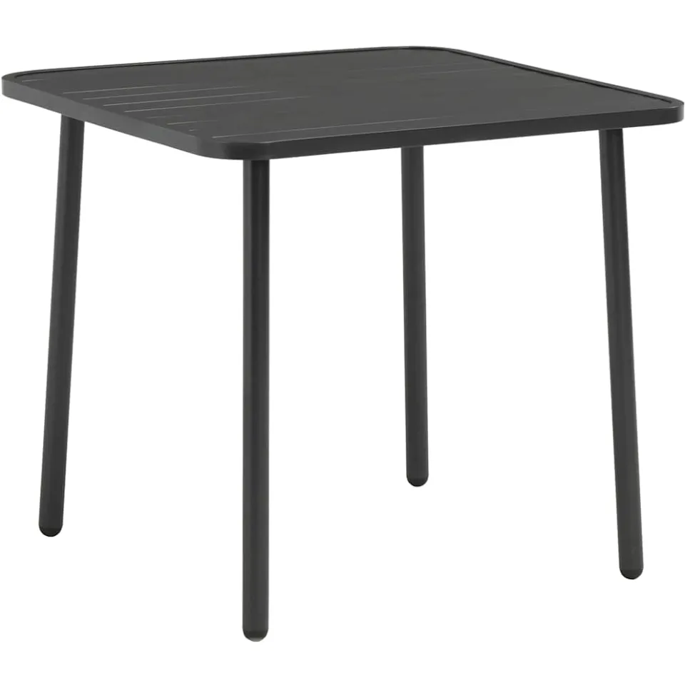 vidaXL 3-delige Bistroset staal donkergrijs grijs, foto 2