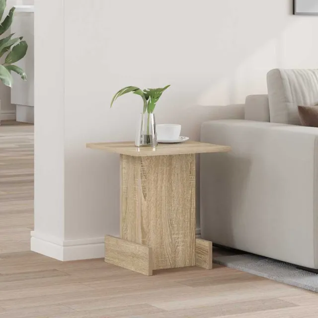 vidaXL Bijzettafel Sonoma Eiken 35,5 x 35 x 40 cm Bewerkt hout Bruin
