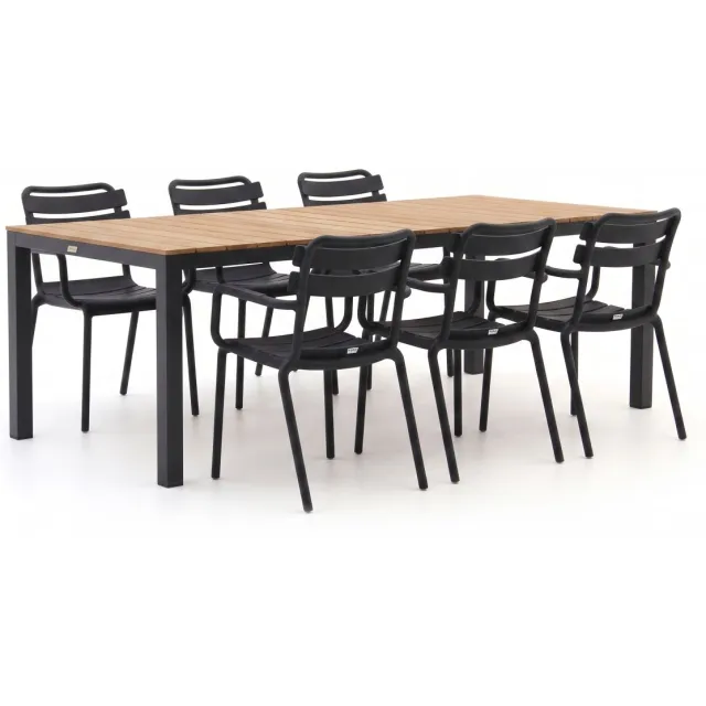 Forza Furniture Forza Vico/Fidenza 220cm dining tuinset 7-delig stapalbaar