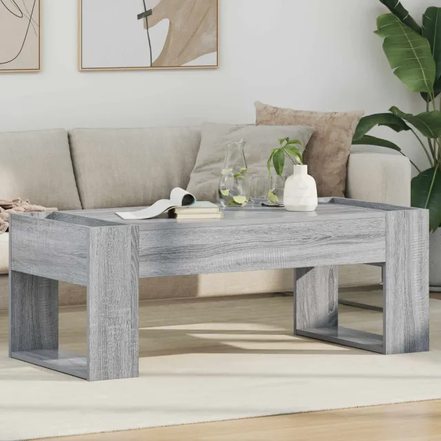 vidaXL Salontafel Grijs Sonoma 110 x 50 x 41 cm Bewerkt hout, foto 2