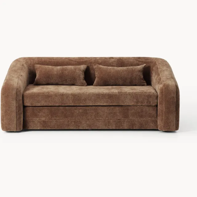 Westwing Collection Slaapbank Eliot (2-zits) Bruin