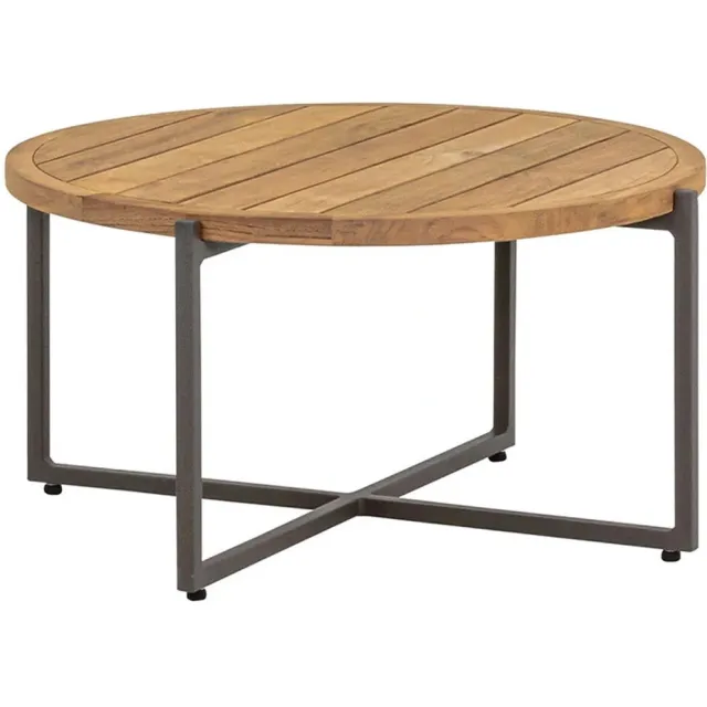 Apple Bee Condor Coffee Tafel Taupe- Ø74x38 cm TaupeBruin