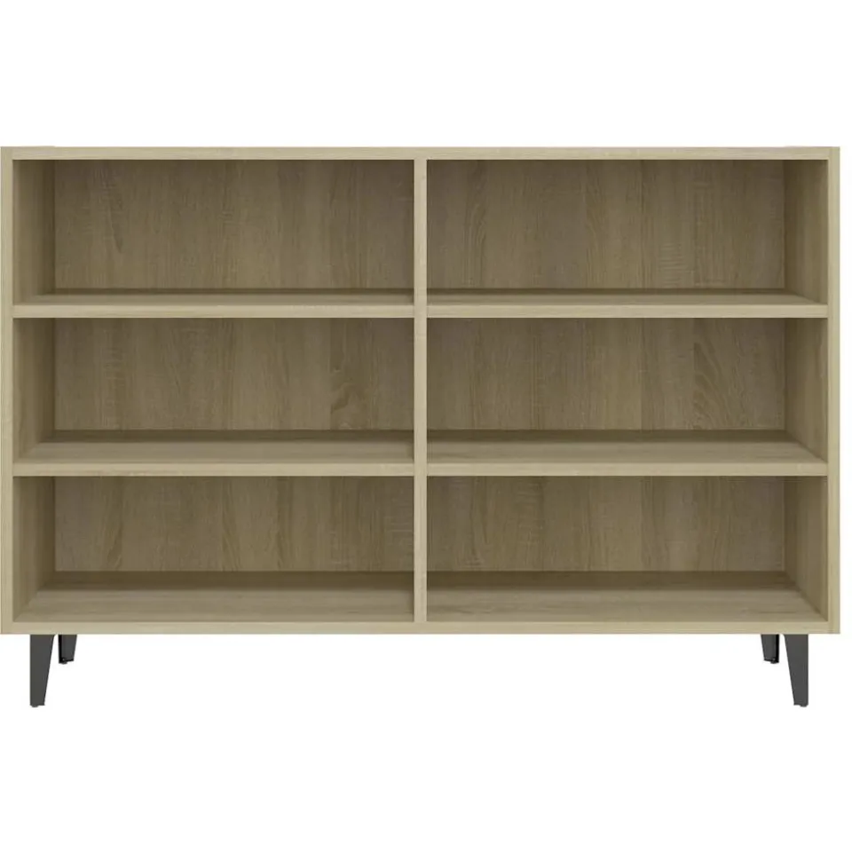vidaXL Dressoir 103,5x35x70 cm bewerkt hout sonoma eikenkleurig Bruin
