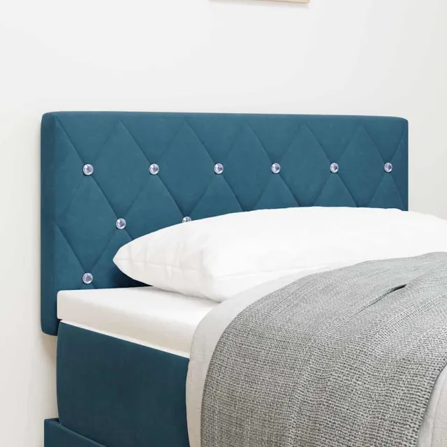 vidaXL Hoofdbord Donkerblauw 80 cm Fluweel