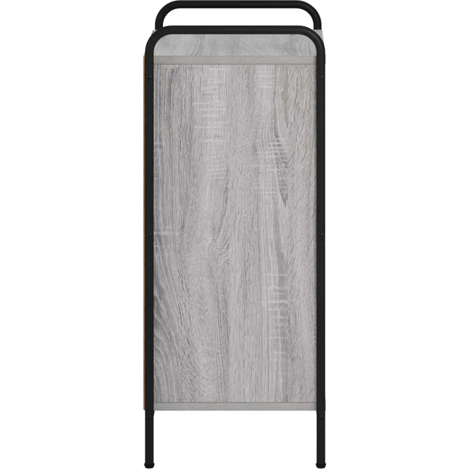 vidaXL Dressoir Grijs Sonoma 97 x 33 x 81 cm Bewerkt hout, foto 4
