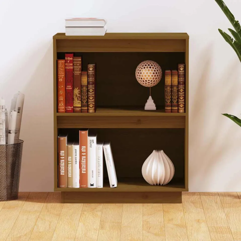 vidaXL Wandkast 60x34x75 cm massief grenenhout honingbruin bruin, foto 3