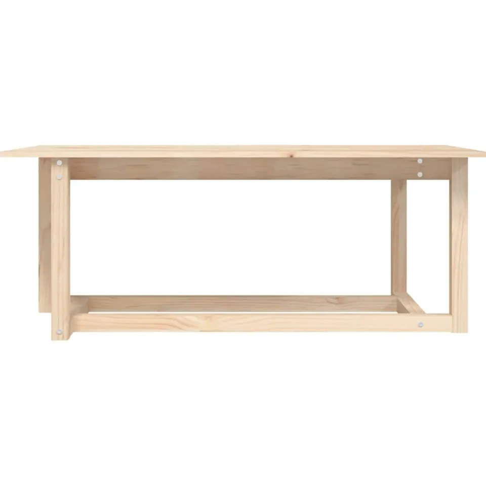 vidaXL Salontafel 110x55x45 cm massief grenenhout bruin, foto 4
