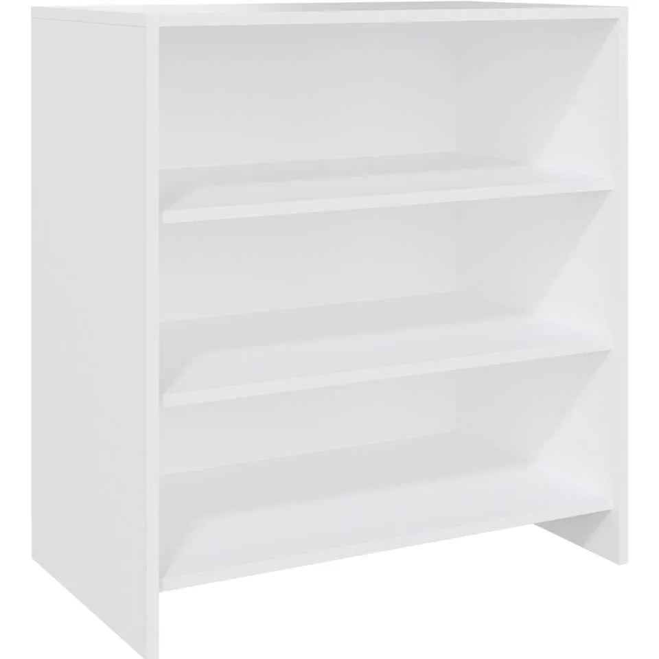 vidaXL Dressoir 70x40,5x75 cm bewerkt hout wit
