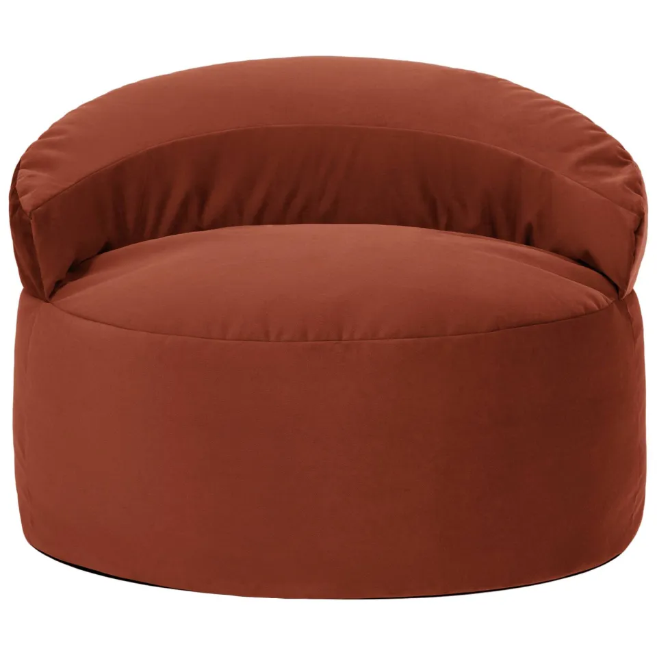 iCON icon - Orb Zitzak Fauteuil - Fluweel - Terracotta