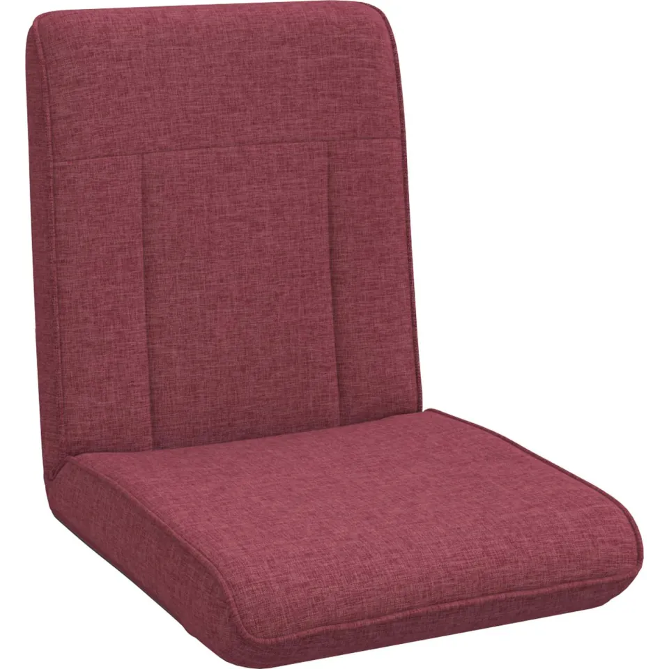 vidaXL Verstelbare vlo stoelen Wijnrood Stof