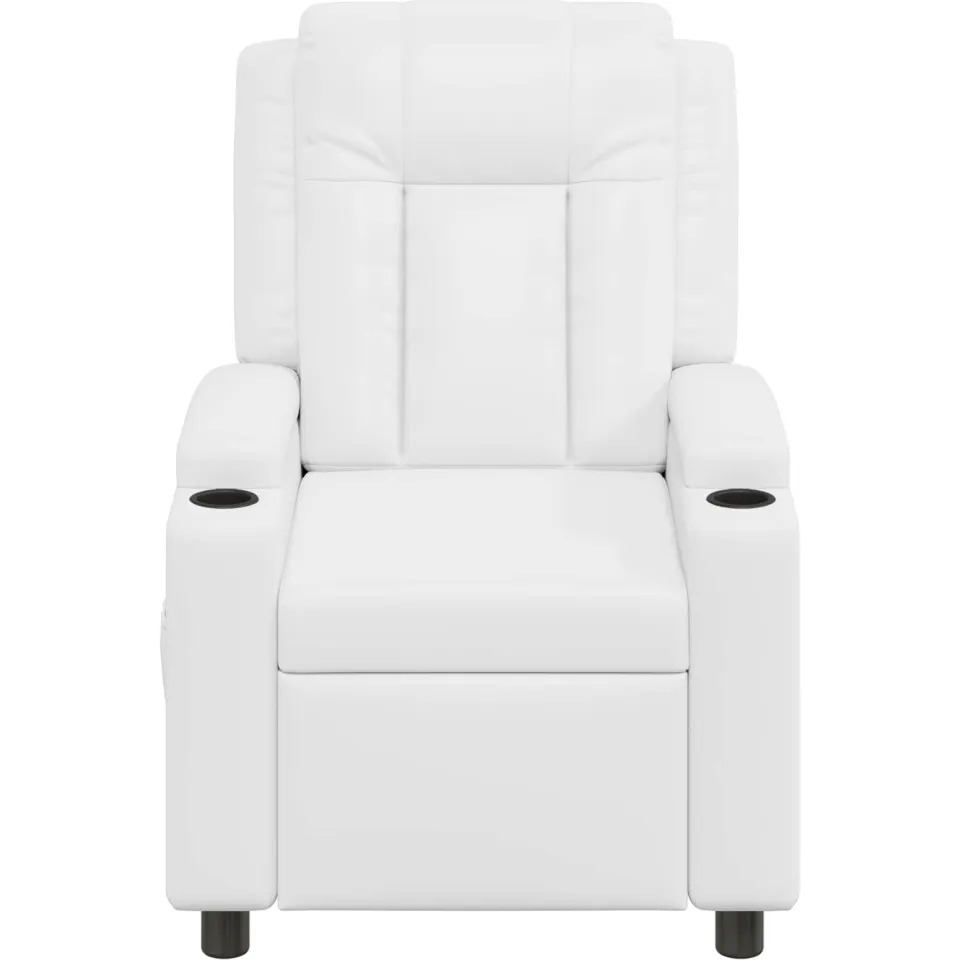 vidaXL Ligstoel Wit 75 x 95 x 100 cm Stof, foto 4