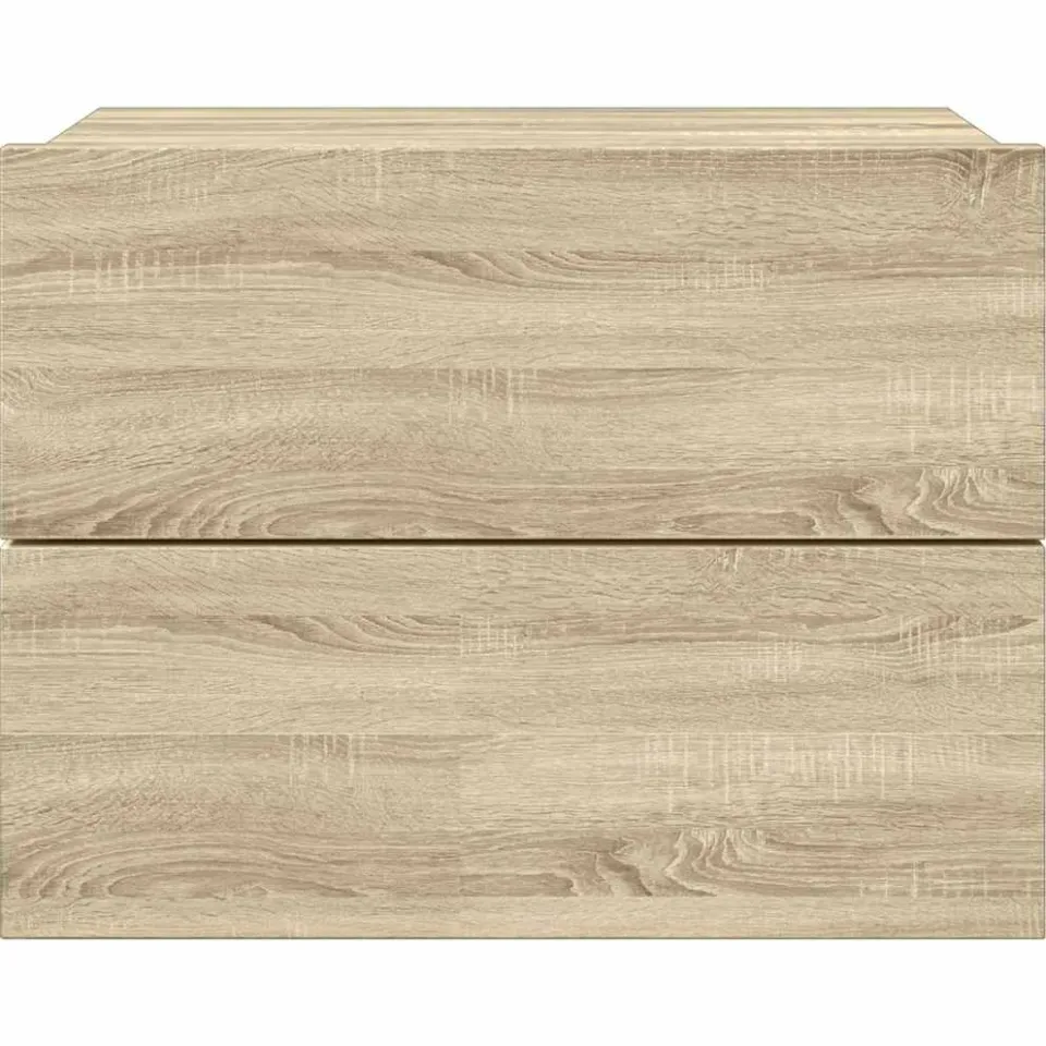 vidaXL Nachtkastje 40x30x30 cm bewerkt hout sonoma eikenkleurig, foto 4