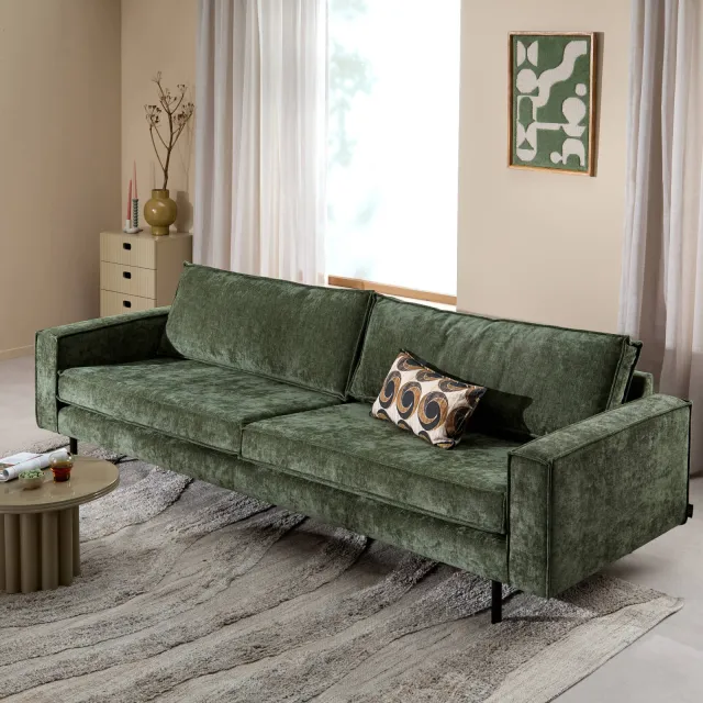 NOUS Living Lexington 4-zitsbank groen, foto 2