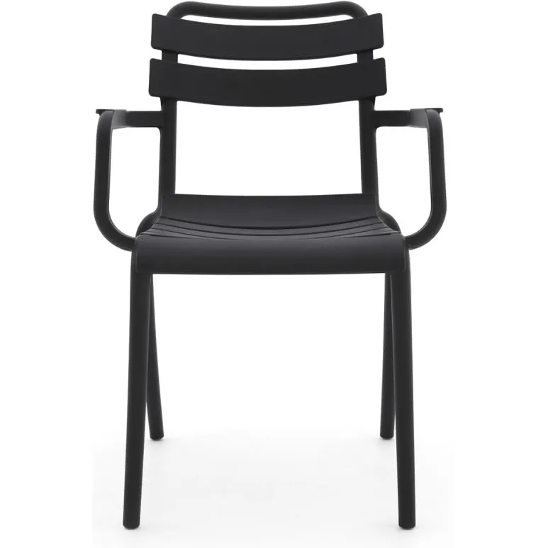 Forza Furniture Forza Vico dining tuinstoel stapelbaar zwart, foto 4