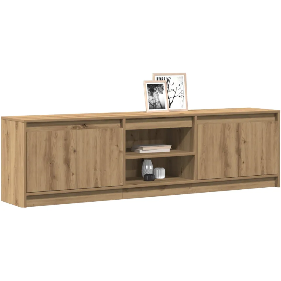 vidaXL TV Eenheden 180 x 34 x 50 cm Bruin Bewerkt hout