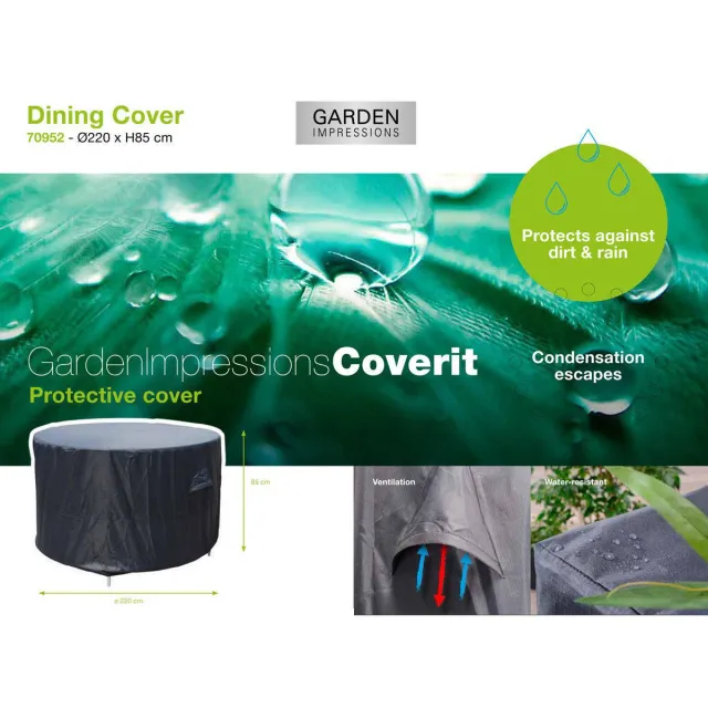 Garden Impressions Coverit tuinsethoes donkergrijs