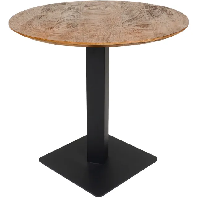 Home67 Horeca Eettafel - Mangohout - Rond ø70 cm Bruin